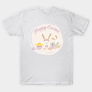 happy easter easter eggs T-Shirt